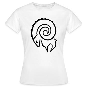 Aries - Women's T-Shirt - white - Front - AI Model Female 172 dark (172cm)