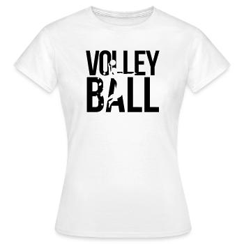 volleyball - T-shirt Femme - blanc - Devant - AI Model Female 172 dark (172cm)