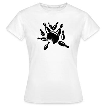 Kegel und Kugel - Frauen T-Shirt - Weiß - Vorne - AI Model Female 172 dark (172cm)