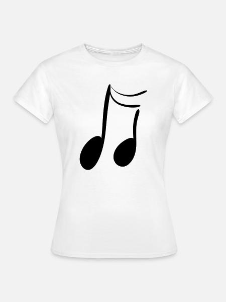 Note - Frauen T-Shirt - Weiß