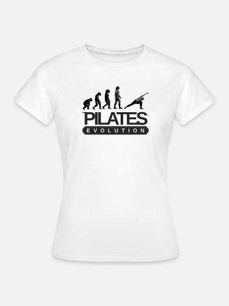 Pilates Evolution Fitness Training Spruch - Frauen T-Shirt - Weiß