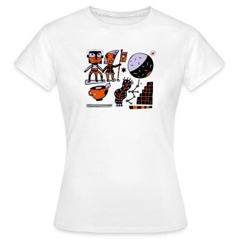 Parallel Universe TK02 I t-shirt - T-shirt Femme - blanc - Devant - AI Model Female 172 dark (172cm)