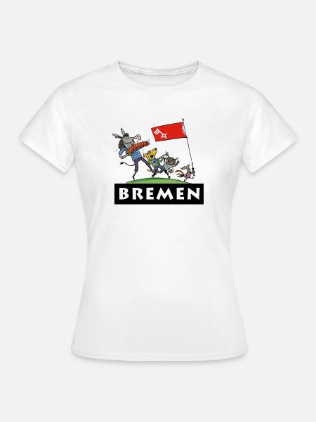 Bremen Stadt Musikanten  - Frauen T-Shirt - Weiß