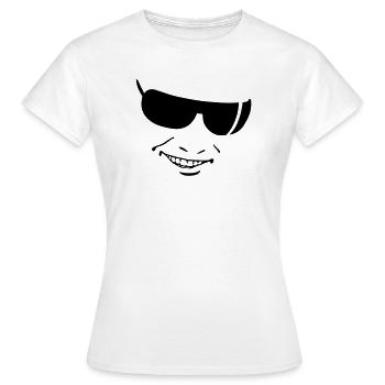smile - Women's T-Shirt - white - Front - AI Model Female 172 dark (172cm)