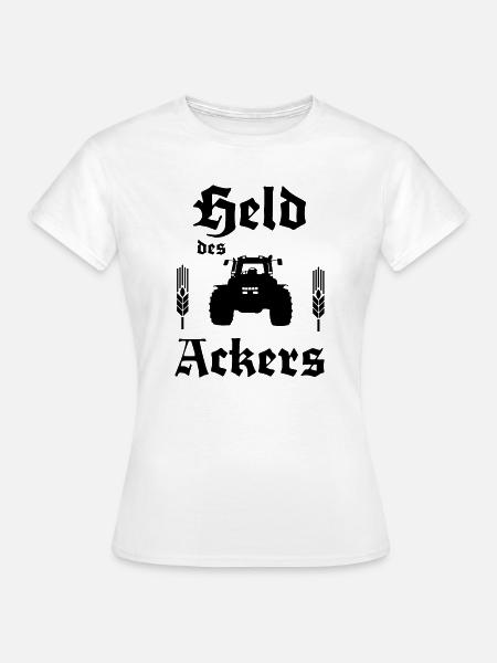 Held des Ackers Trecker - Frauen T-Shirt - Weiß