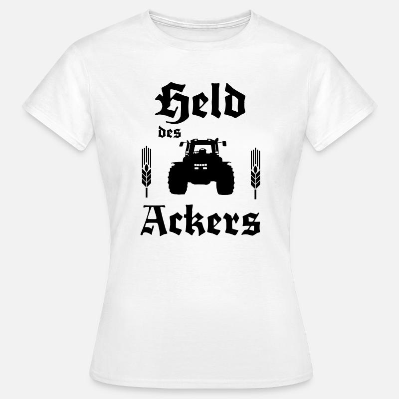 Held des Ackers Trecker - Frauen T-Shirt - Weiß
