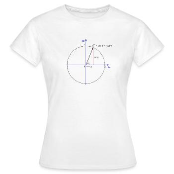 Eulers Formel - Frauen T-Shirt - Weiß - Vorne - AI Model Female 172 dark (172cm)