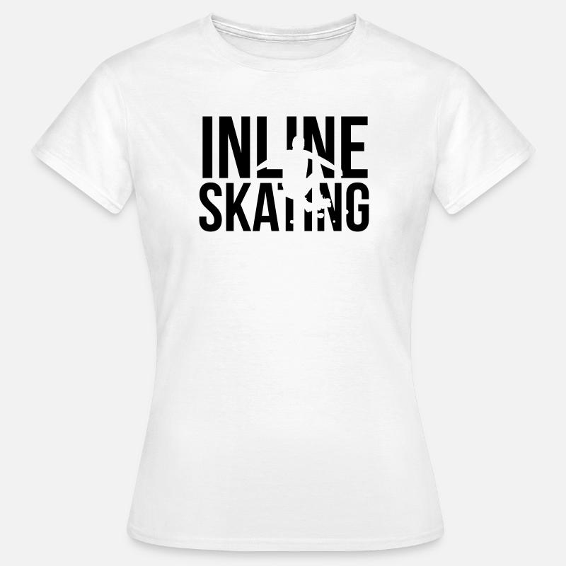 inline skating - Frauen T-Shirt - Weiß