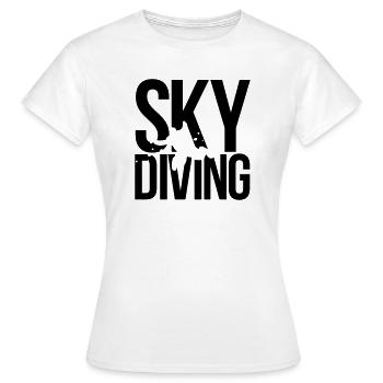 Parachutisme parachutisme - T-shirt Femme - blanc - Devant - AI Model Female 172 dark (172cm)