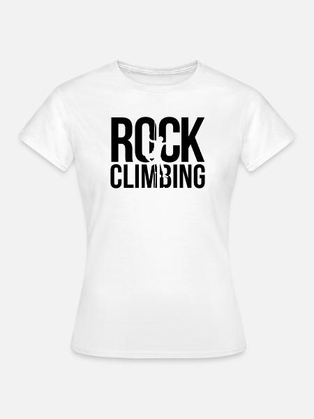 rock climbing Klettern - Frauen T-Shirt - Weiß