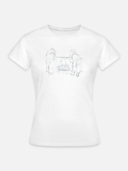 Mann und Frau - Frauen T-Shirt - Weiß