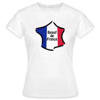Redneck Frankreich - Frauen T-Shirt - Weiß - Vorne - AI Model Female 172 dark (172cm)