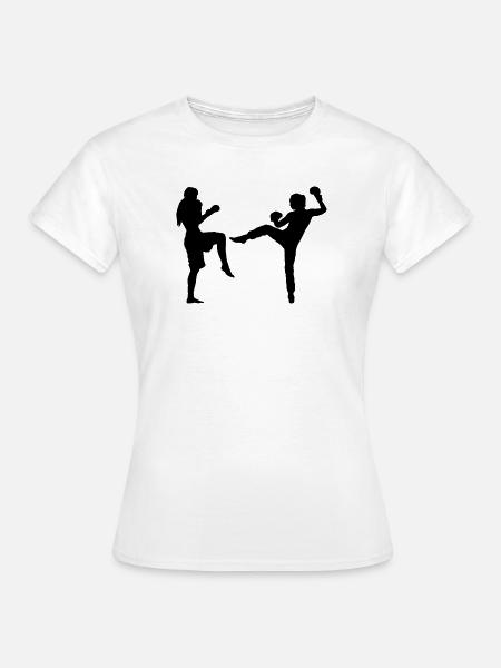 fight_girls - Frauen T-Shirt - Weiß