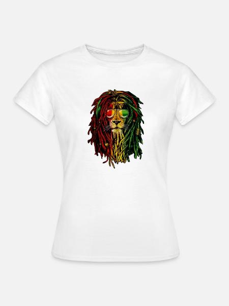Lion Rasta - Frauen T-Shirt - Weiß