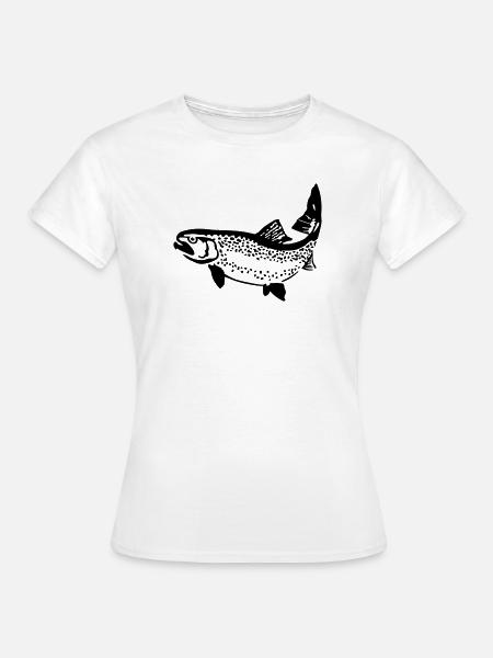 Forelle - Frauen T-Shirt - Weiß