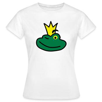Der Prinz - Frauen T-Shirt - Weiß - Vorne - AI Model Female 172 dark (172cm)