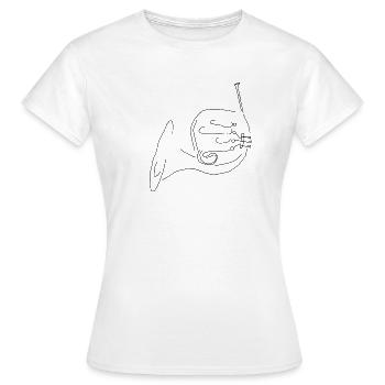 corne - T-shirt Femme - blanc - Devant - AI Model Female 172 dark (172cm)