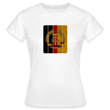 Barres de DDR dans le design vintage / cadeau ostalgie - T-shirt Femme - blanc - Devant - AI Model Female 172 dark (172cm)