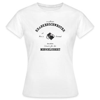 Excellente infirmière - T-shirt Femme - blanc - Devant - AI Model Female 172 dark (172cm)