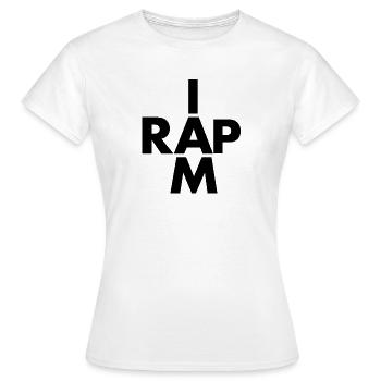 Rap hip hop - T-shirt Femme - blanc - Devant - AI Model Female 172 dark (172cm)