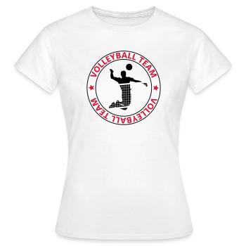 Volleyball team - Frauen T-Shirt - Weiß - Vorne - AI Model Female 172 dark (172cm)