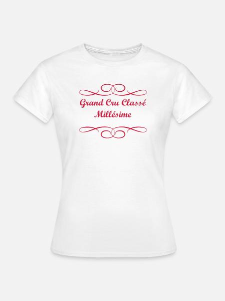 Grand Cru-Weinlese - Frauen T-Shirt - Weiß