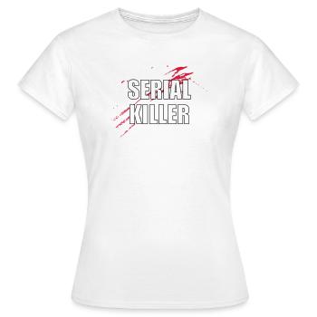 Serial Killer - Women's T-Shirt - white - Front - AI Model Female 172 dark (172cm)