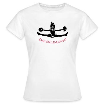 Cheerleading - Frauen T-Shirt - Weiß - Vorne - AI Model Female 172 dark (172cm)