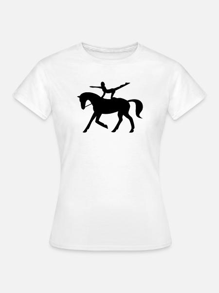 Horse Vaulting - Frauen T-Shirt - Weiß