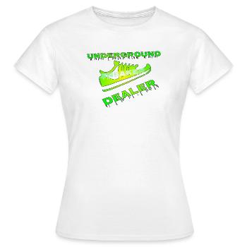vendeur de chaussures - T-shirt Femme - blanc - Devant - AI Model Female 172 dark (172cm)