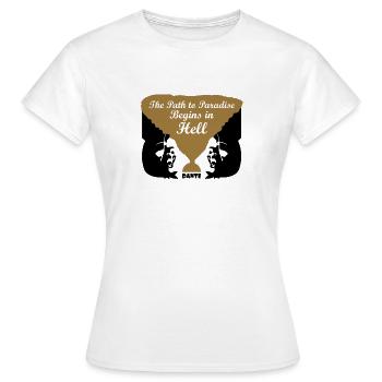 Dante - T-shirt Femme - blanc - Devant - AI Model Female 172 dark (172cm)
