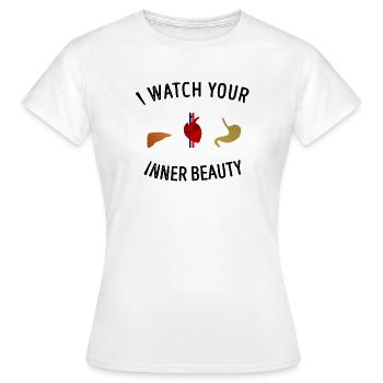 Aerzte Innere Schönheit Medizin Chirurg Geschenk - Frauen T-Shirt - Weiß - Vorne - AI Model Female 172 dark (172cm)