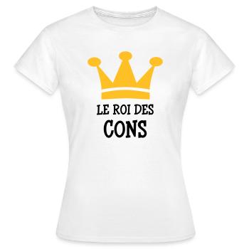 Der König von Cons - Frauen T-Shirt - Weiß - Vorne - AI Model Female 172 dark (172cm)
