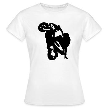 Stunt Roller - Frauen T-Shirt - Weiß - Vorne - AI Model Female 172 dark (172cm)