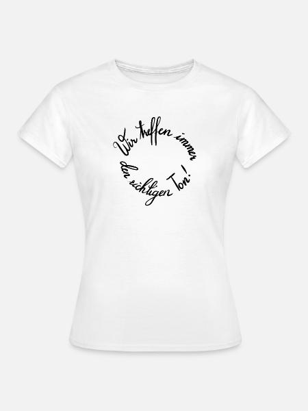 Inspirierender Kreisdruckspruch für Motivation - Frauen T-Shirt - Weiß