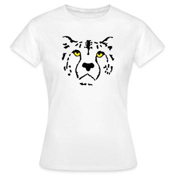 guépard - T-shirt Femme - blanc - Devant - AI Model Female 172 dark (172cm)