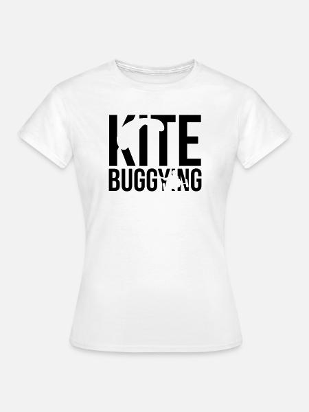 kitebuggying - Frauen T-Shirt - Weiß