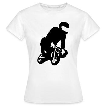 Pocket bike - Frauen T-Shirt - Weiß - Vorne - AI Model Female 172 dark (172cm)