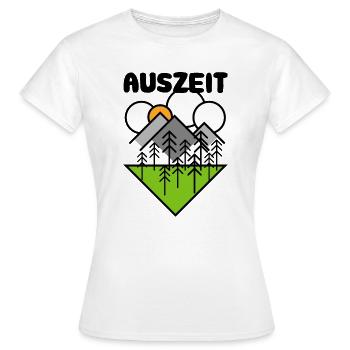 Time-Out Nature Camp Camper Camping Paysage Icône - T-shirt Femme - blanc - Devant - AI Model Female 172 dark (172cm)