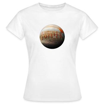 jupiter - Frauen T-Shirt - Weiß - Vorne - AI Model Female 172 dark (172cm)