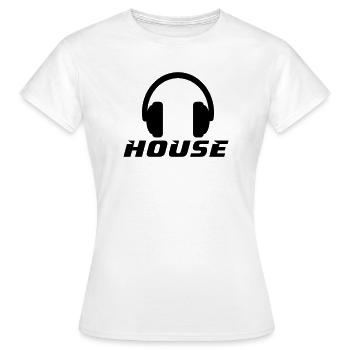 House - Women's T-Shirt - white - Front - AI Model Female 172 dark (172cm)