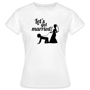 Permet de se marier célibataire adieu - T-shirt Femme - blanc - Devant - AI Model Female 172 dark (172cm)