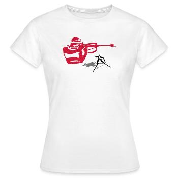 biathlon - T-shirt Femme - blanc - Devant - AI Model Female 172 dark (172cm)