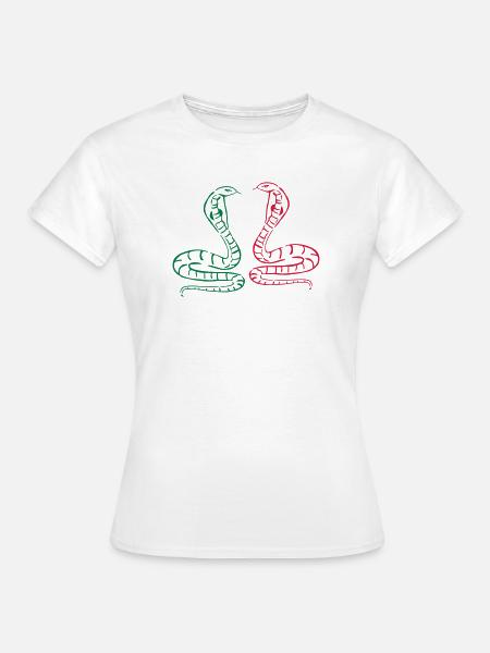 kobra schlange tier - Frauen T-Shirt - Weiß