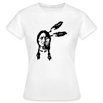 indian - Women's T-Shirt - white - Front - AI Model Female 172 dark (172cm)