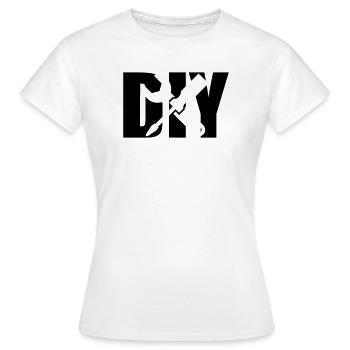 DIY - Women's T-Shirt - white - Front - AI Model Female 172 dark (172cm)