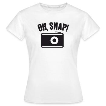 Oh, Snap! - Fotografie - Frauen T-Shirt - Weiß - Vorne - AI Model Female 172 dark (172cm)