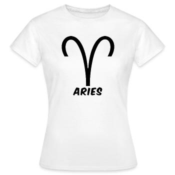 Widder Sternzeichen Widder Widder Horoskop - Frauen T-Shirt - Weiß - Vorne - AI Model Female 172 dark (172cm)