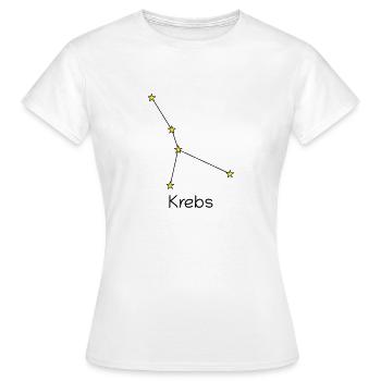 Sternzeichen Krebs - Frauen T-Shirt - Weiß - Vorne - AI Model Female 172 dark (172cm)