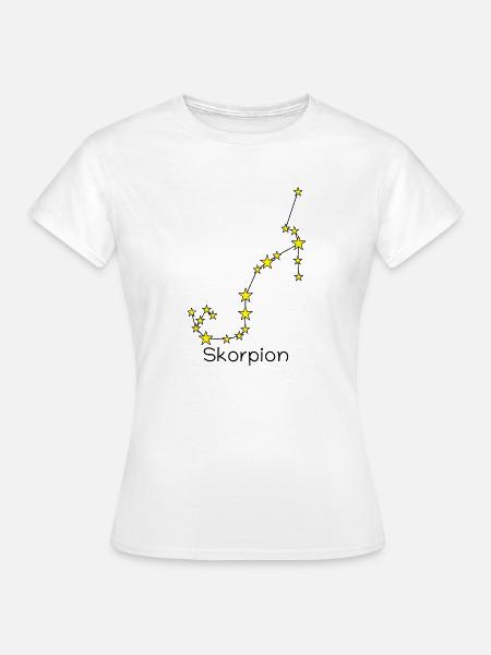 Sternzeichen Skorpion - Frauen T-Shirt - Weiß